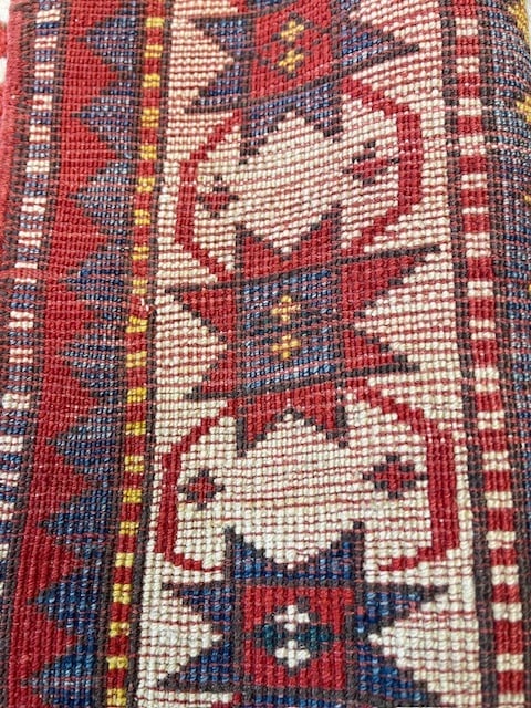 Older Eagle Kazak caucasian rug-2129 - 7