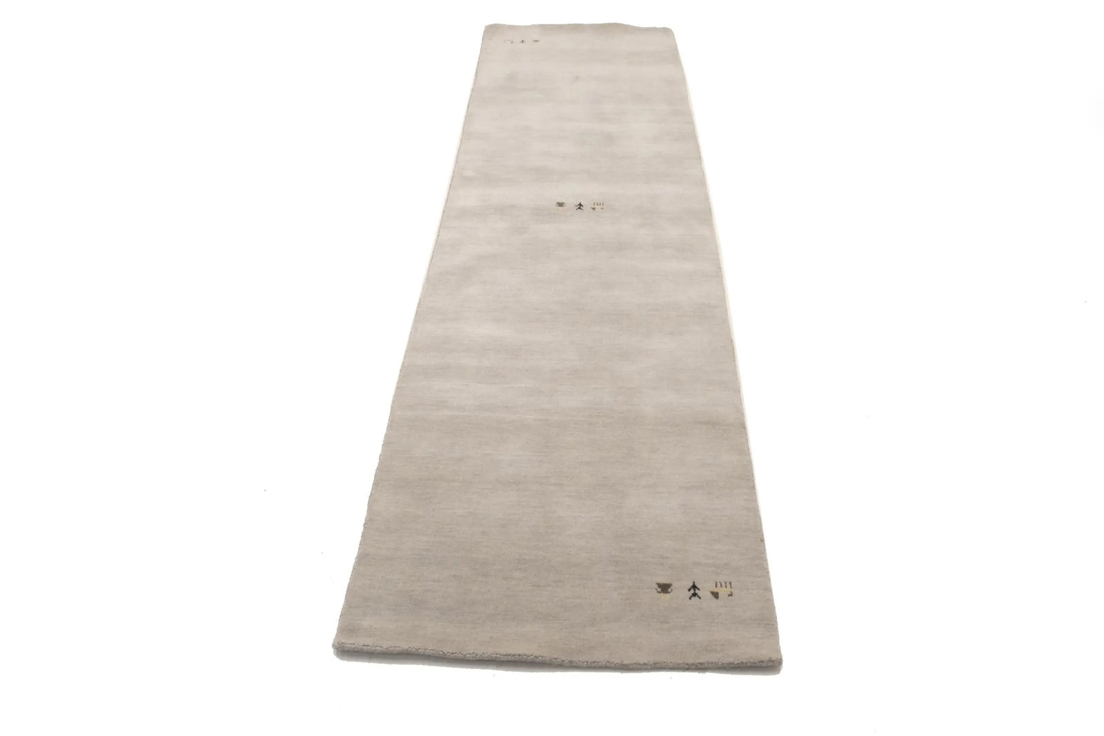 Greige Tribal 3X10 Gabbeh Modern Runner Rug - 7