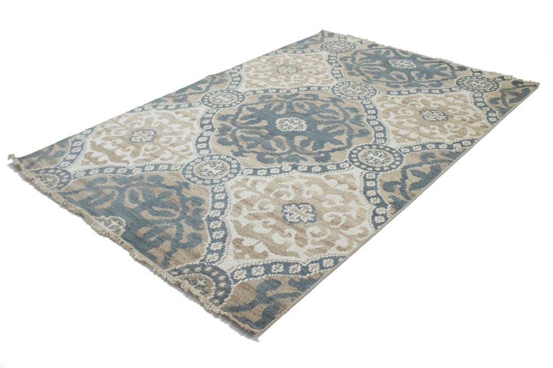 Muted Geometric 5X8 Modern Oriental Rug - 12