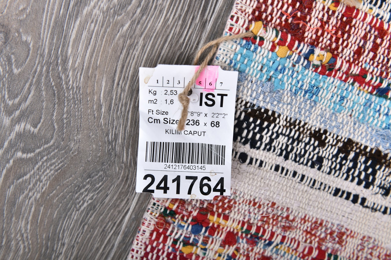 2'2'' x 7'8'' Turkish Flatweave Kilim Rug - 241764 - 13