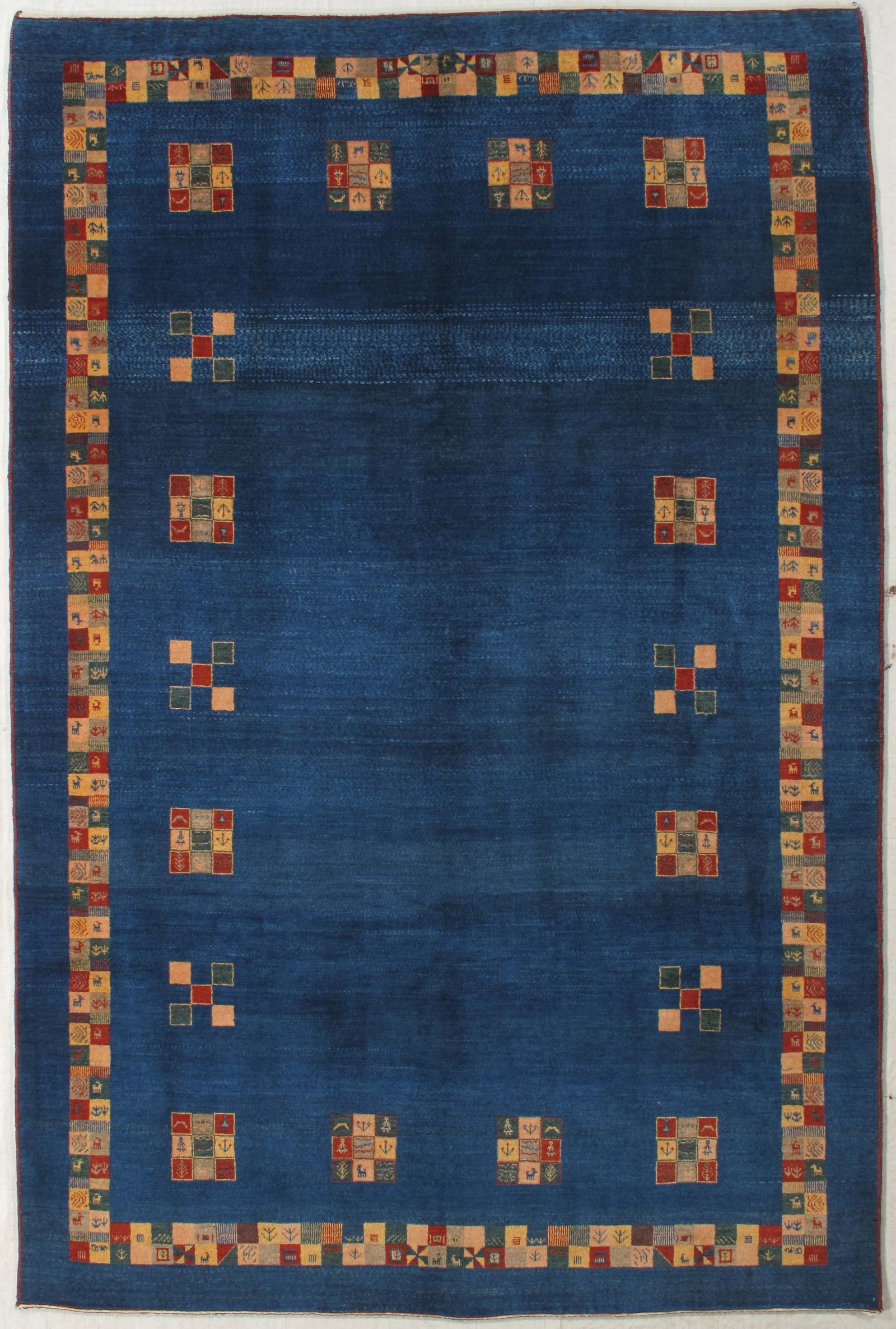 Lori Gabbeh 6.7x9.11: Title:Lori Gabbeh 6.7x9.11 Origin:Iran Year:New Materials:wool Size:6.7x9.11 Description:Lori Gabbeh Persian Reserve: $2,400.00 Shipping: Domestic: Flat-rate of $150.00 to anywhere within the contiguo