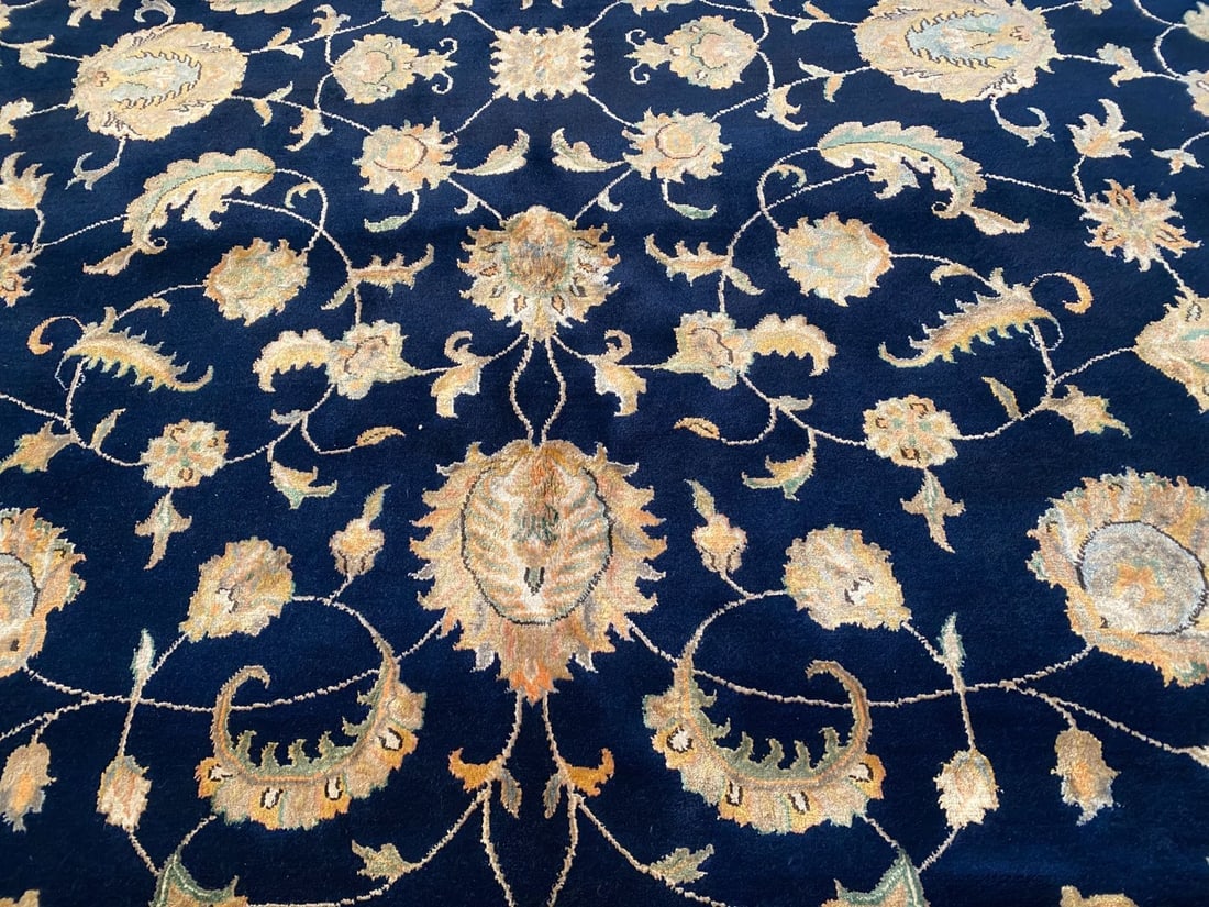 EXQUISITE SILK and WOOL RUG 9x12 - 3
