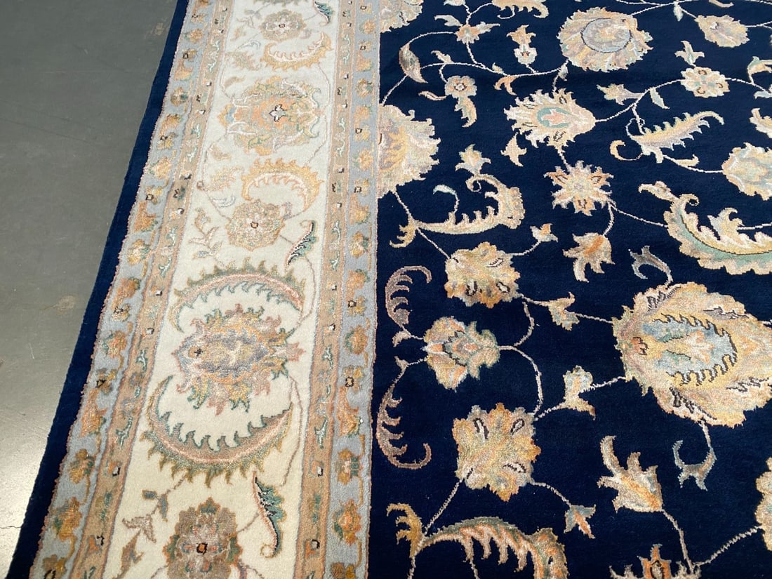 EXQUISITE SILK and WOOL RUG 9x12 - 4