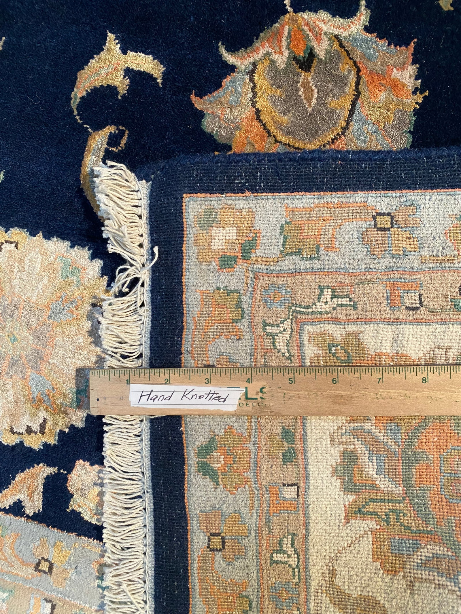 EXQUISITE SILK and WOOL RUG 9x12 - 9