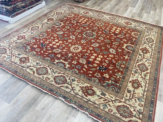 Square size Indo -Persian Serapi Rug-5293 - 2