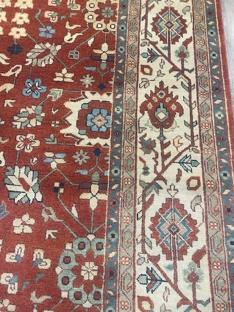 Square size Indo -Persian Serapi Rug-5293 - 6