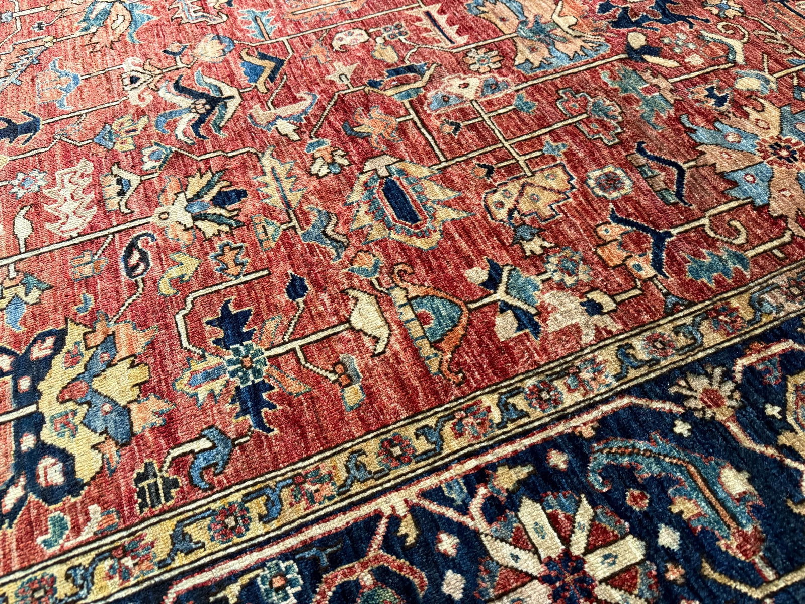 Exquisite Fine Serapi Design Rug 9.1x11.9 - 4
