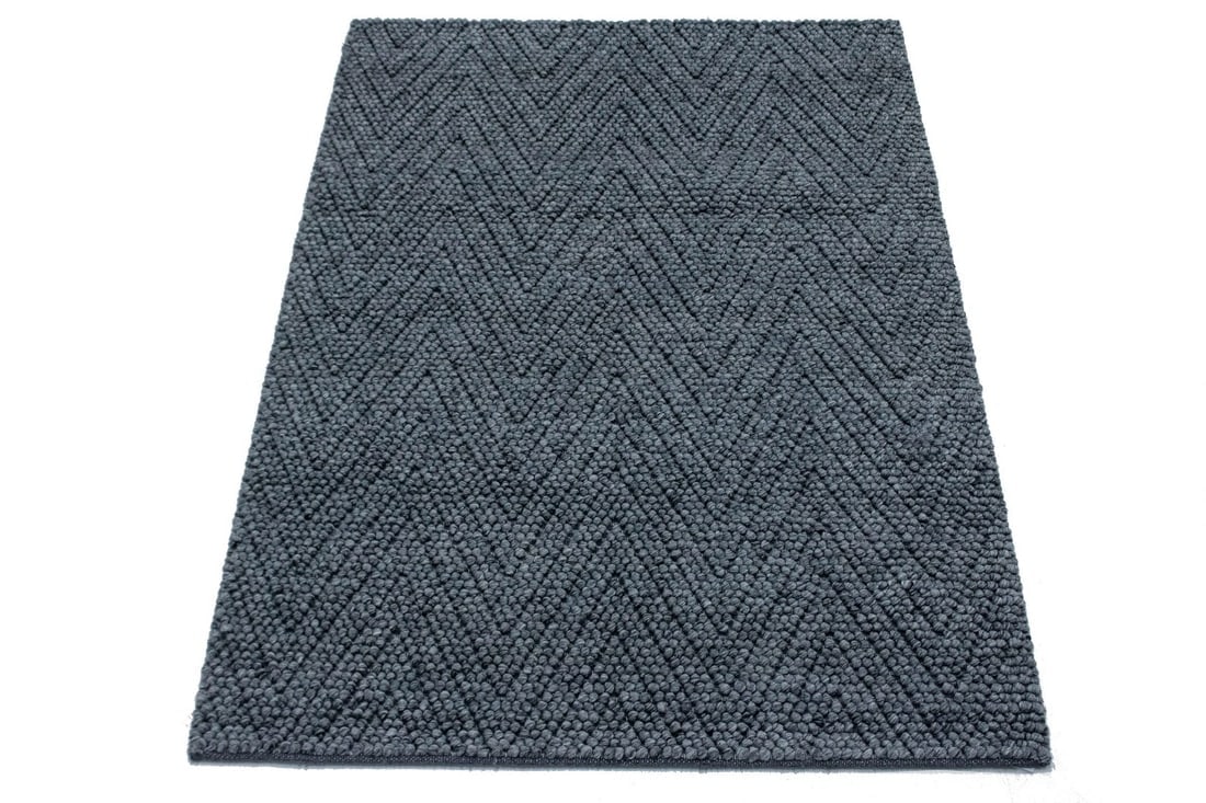 Geometric Handmade 4'7X6'4 Modern Rug - 12