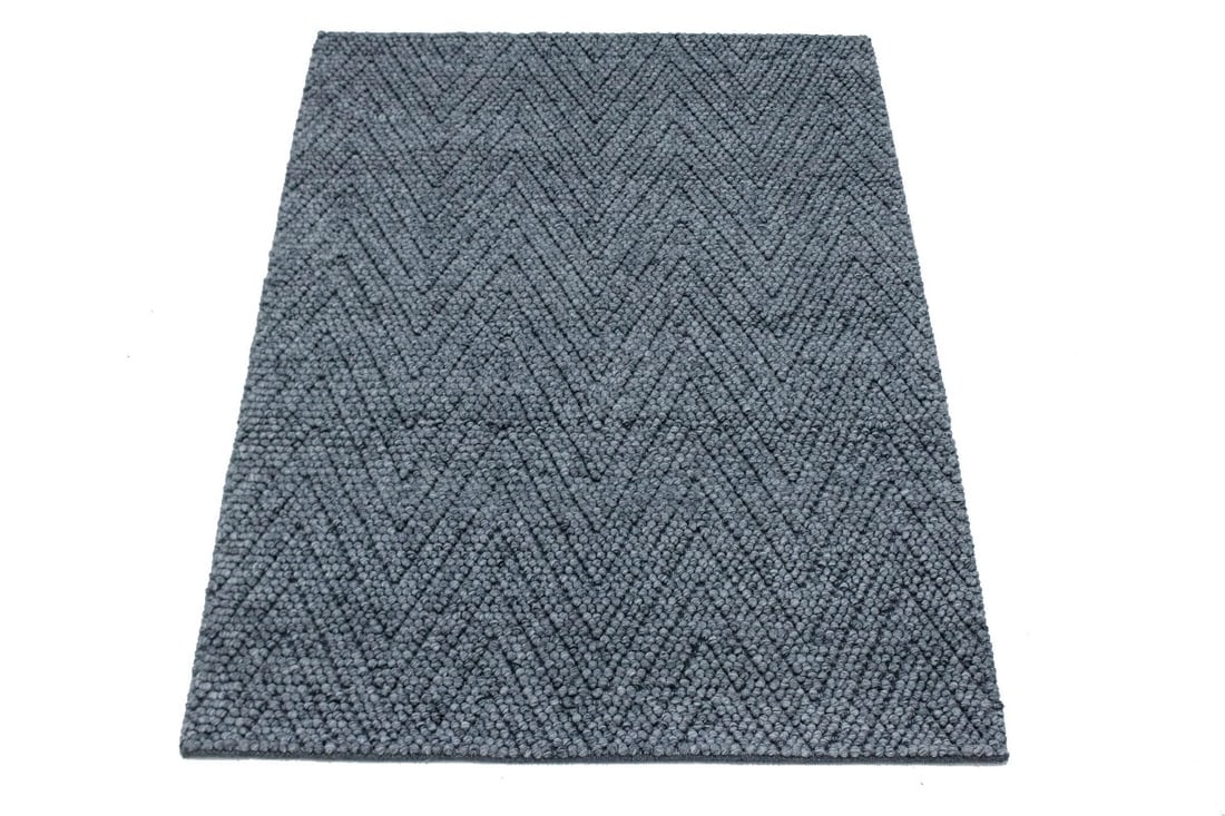 Geometric Handmade 4'7X6'4 Modern Rug - 3