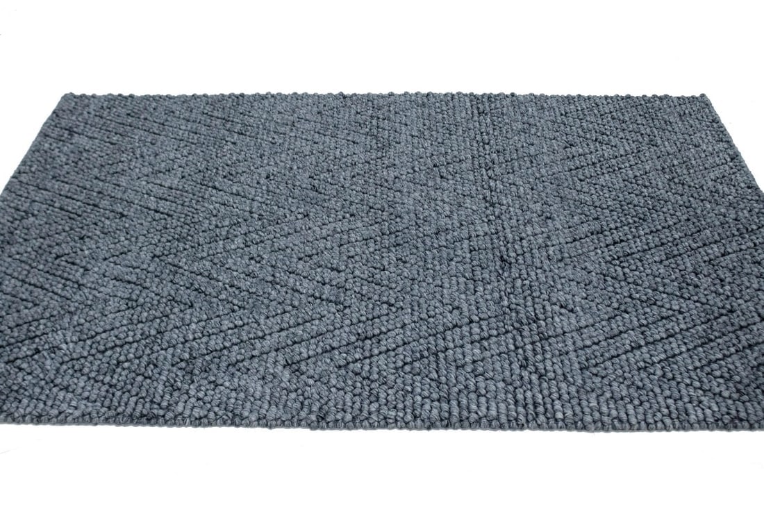 Geometric Handmade 4'7X6'4 Modern Rug - 5