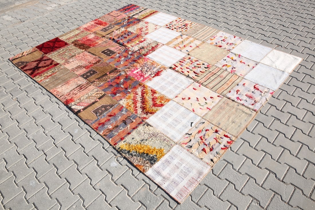7'0'' x 9'10'' Turkish Handmade Kilim Rug - 191 - 2