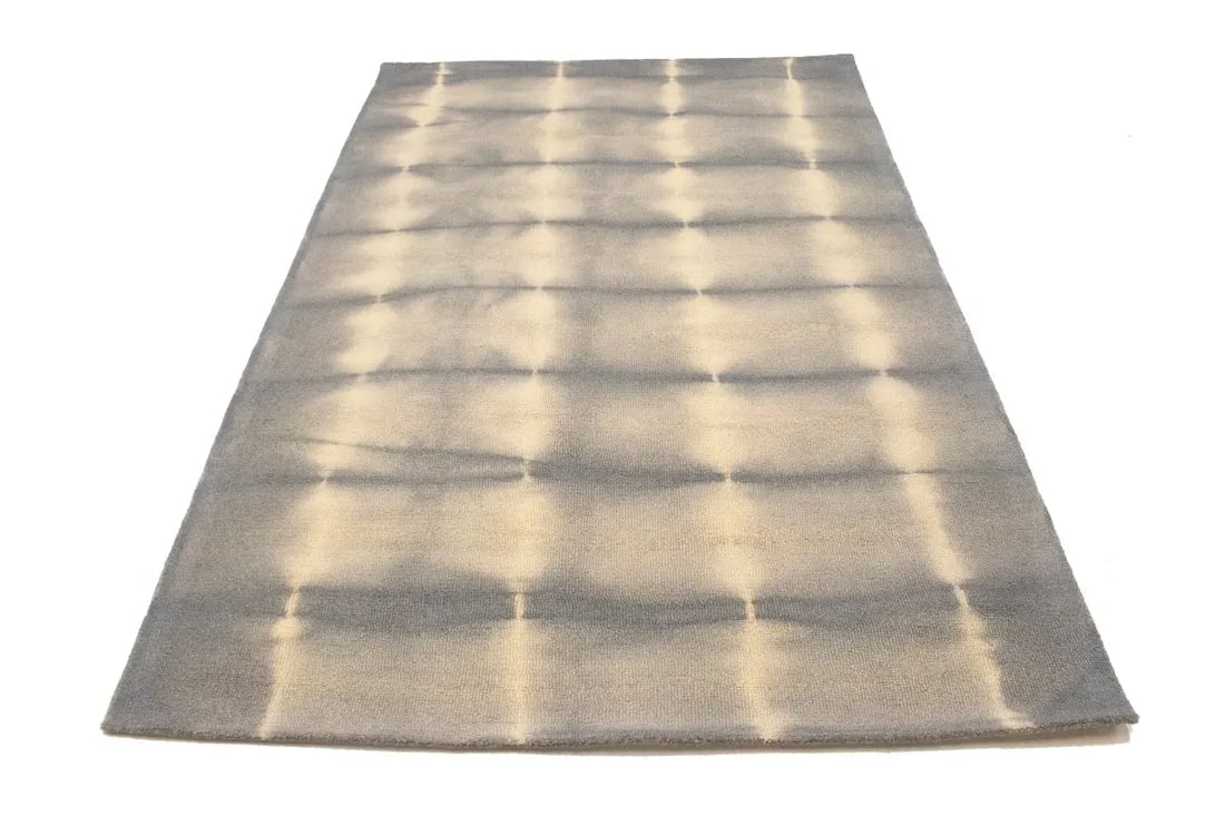 Gray Tie-Dye 5X8 Hand-Tufted Modern Rug - 3