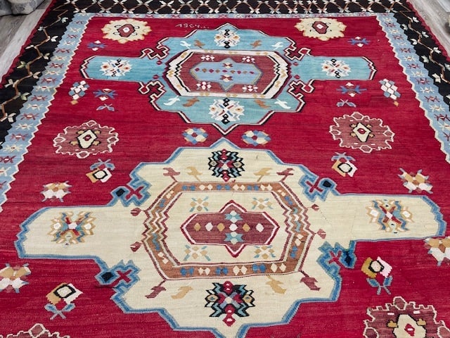 Dated 1904 Balkan Kilim Rug-5218 - 3