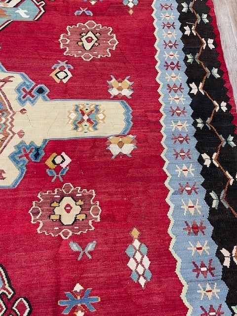 Dated 1904 Balkan Kilim Rug-5218 - 9