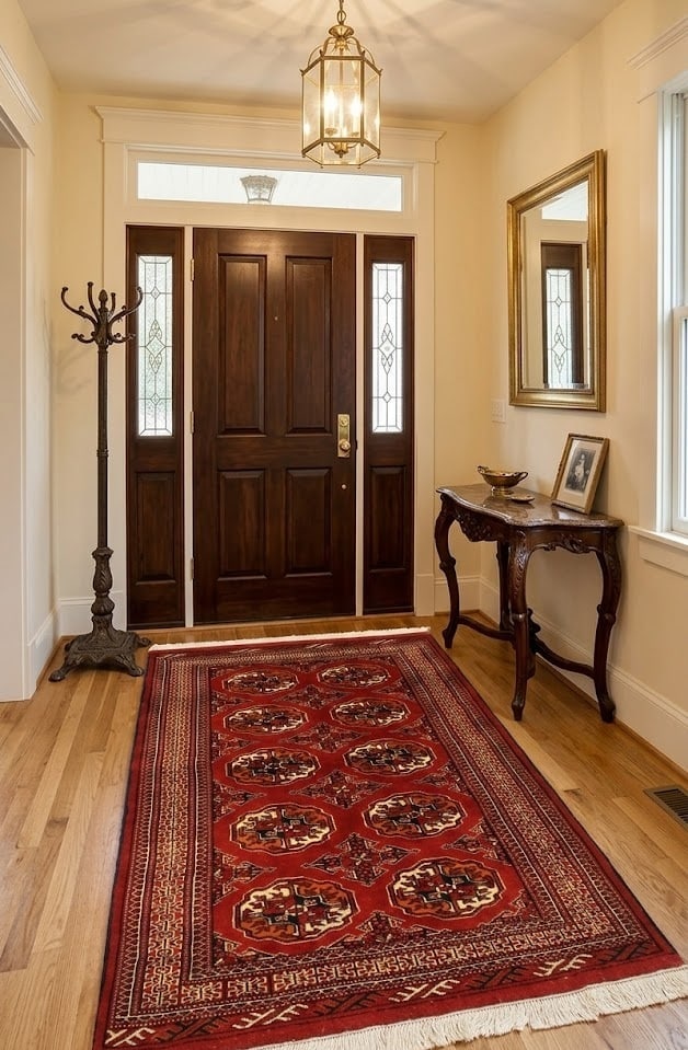 Red Tribal 3X5 Turkoman Persian Rug - 2