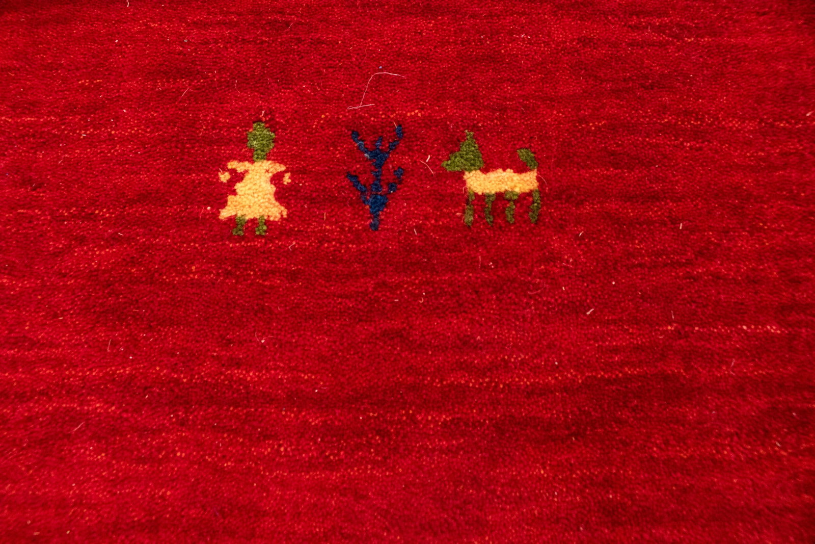 Red Tribal 9X12 Gabbeh Modern Rug - 9