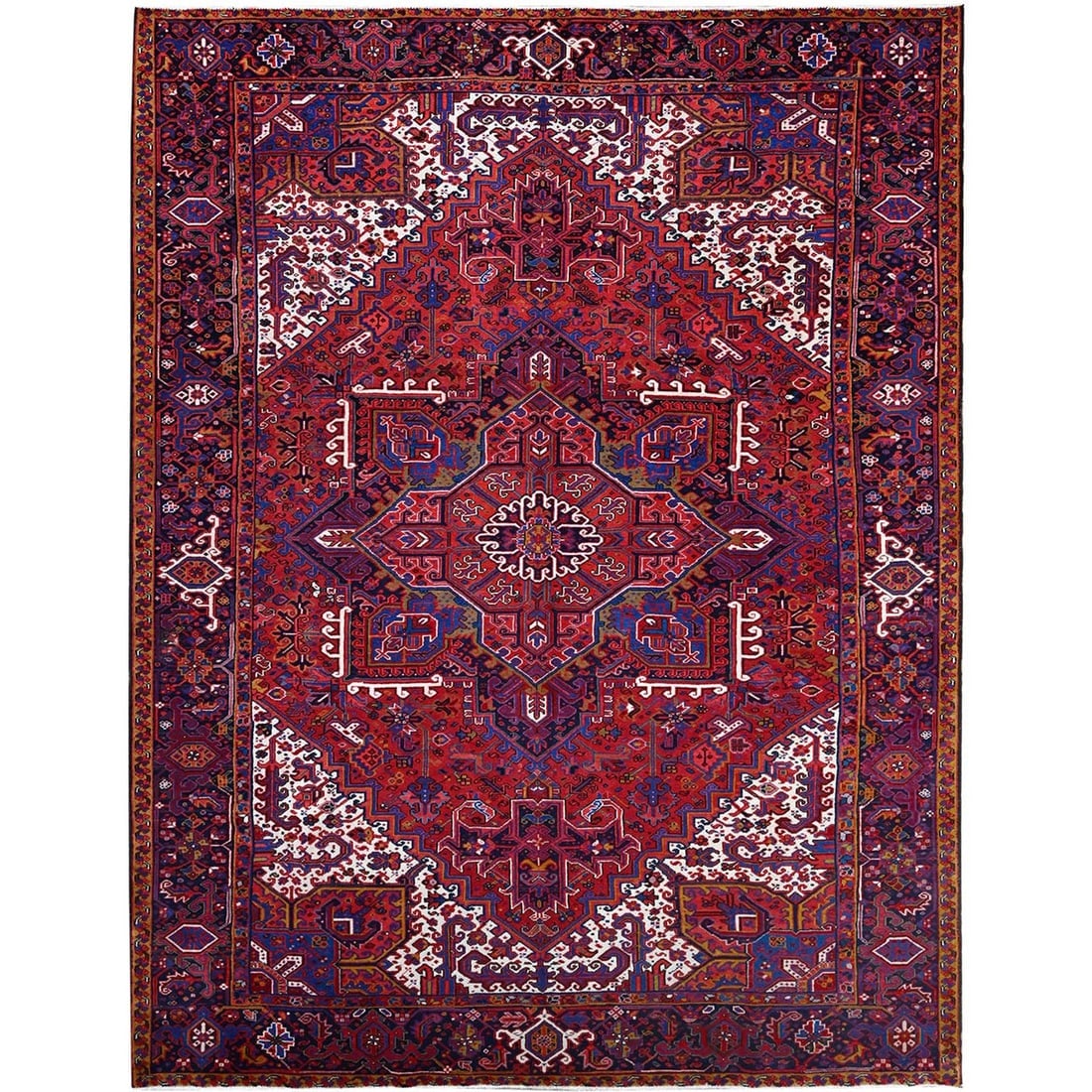 Goji Berry Red 100% Wool Tribal Weaving Vintage Oriental Rug: Title: Goji Berry Red 100% Wool Tribal Weaving Vintage Oriental Rug Description:This is a truly genuine one-of-a-kind. It has been Knotted for months and months in the centuries-old weaving craftsmans