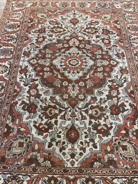 Antique Persian Bakhtiari Rug-5372 - 2