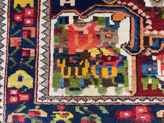 Antique Persian Gul Farangh Bakhtiiari - 7
