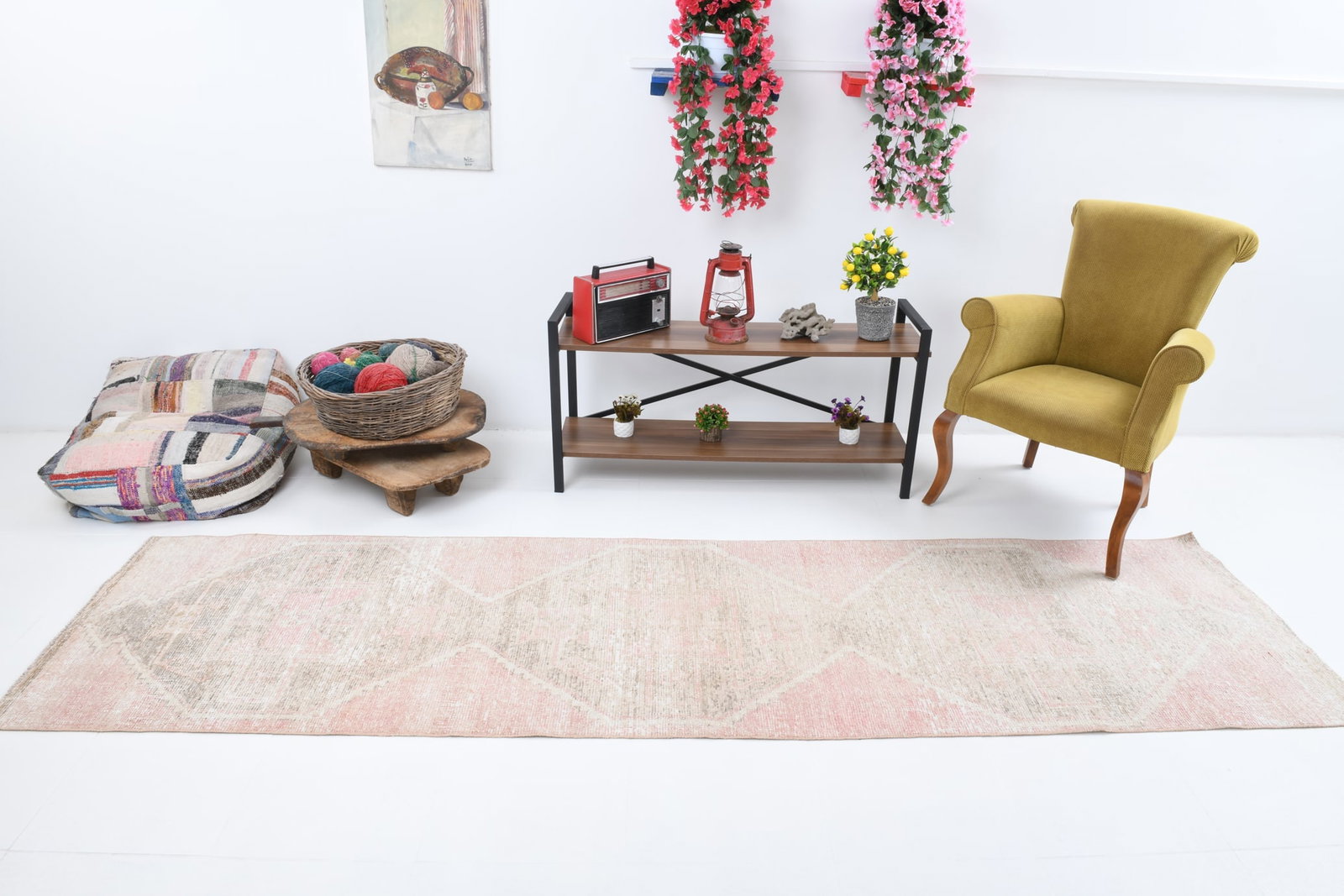 2'10'' x 10'9'' Turkish Vintage Runner Rug - 7303 - 2