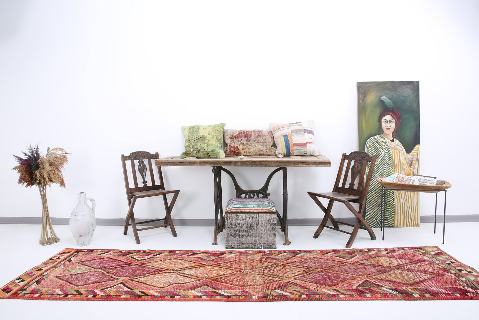 2'10'' x 11'1'' Vintage Wool Runner Rug - 18792 - 2
