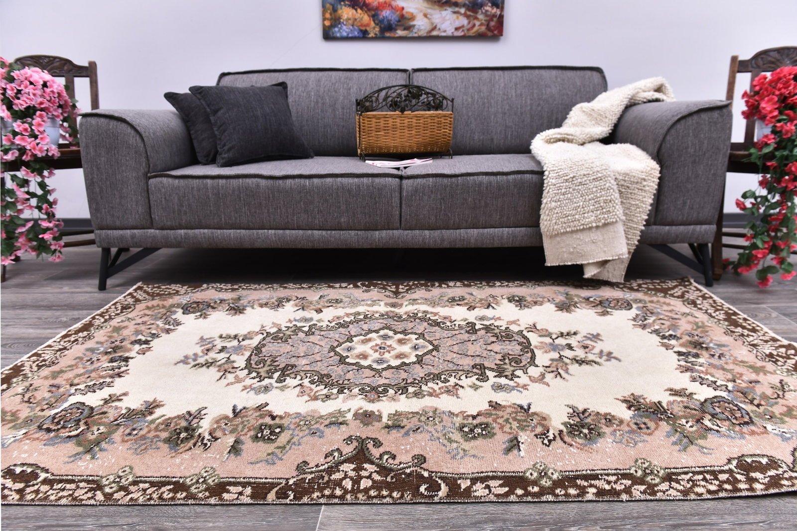 3'10'' x 6'9'' Turkish Vintage Runner Rug - 244623 (1 of 13)