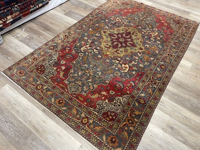 Antique Geometric Turkish Rug-5151 - 6