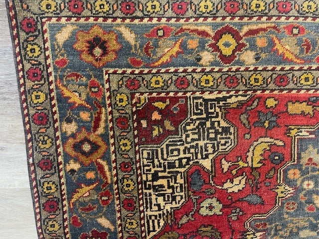 Antique Geometric Turkish Rug-5151 - 9