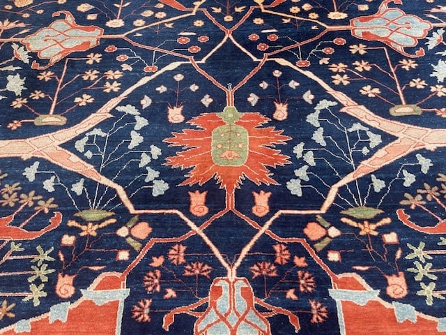 Vintage square large size Persian Bidjar-5295 - 2