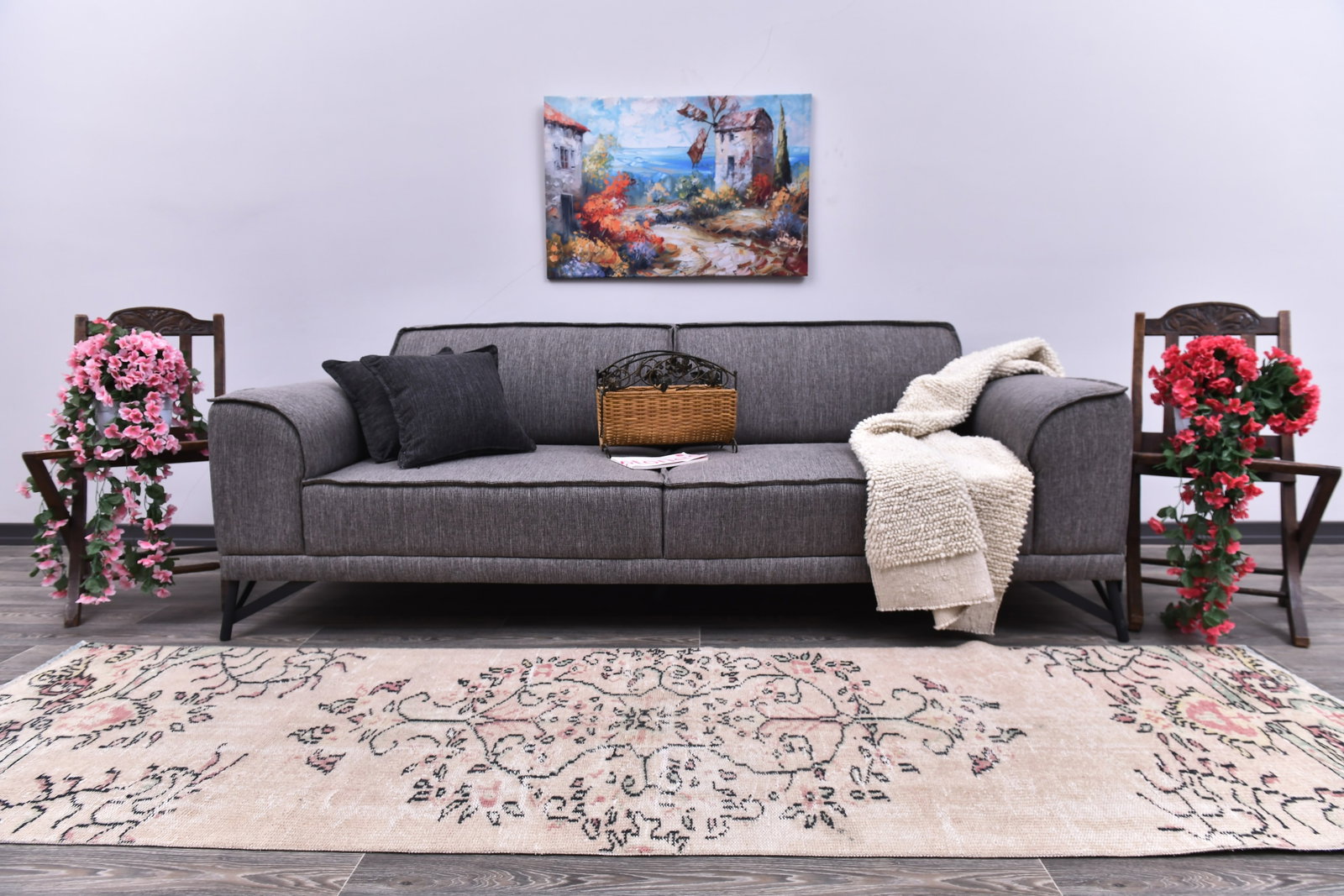 2'9'' x 9'3'' Turkish Vintage Runner Rug - 244618: Title: 2'9'' x 9'3'' Turkish Vintage Runner Rug - 244618 Description:2'9'' x 9'3'' Turkish Vintage Runner Rug - 244618 Origin:Turkiye Date/Period:1960-90 Materials:Wool,Cotton Dimension:2'9''x9'3''