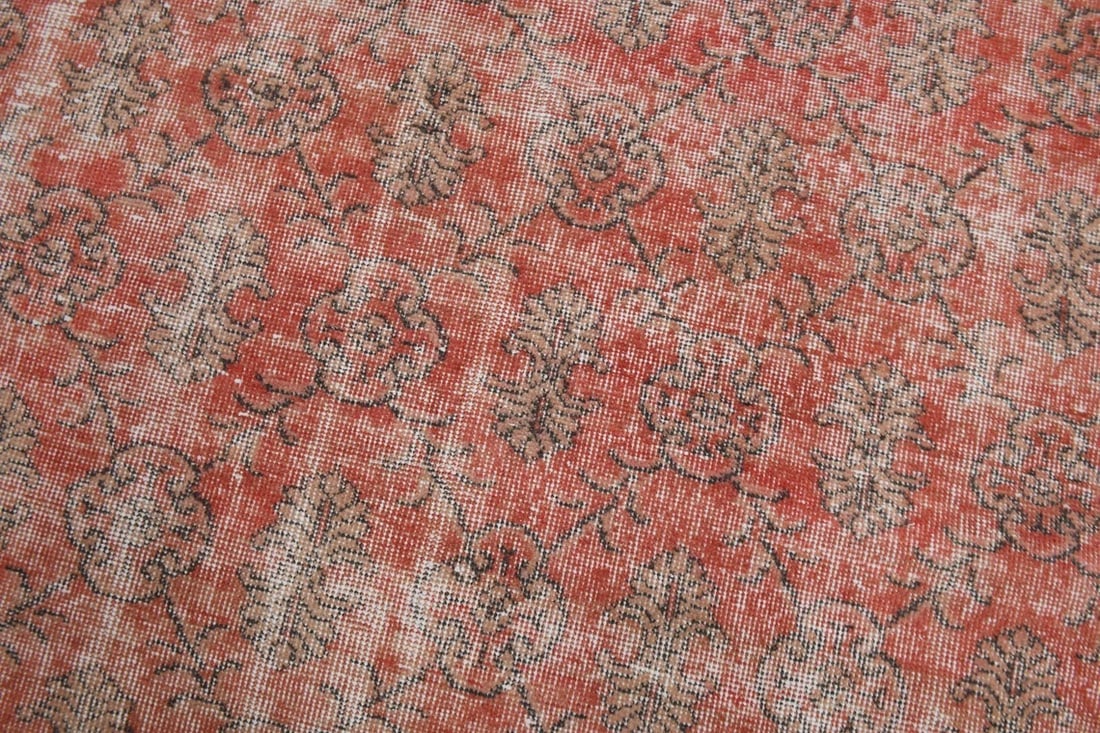 6'10'' x 9'7'' Handmade Vintage Wool Patchwork Rug - 18597 - 2