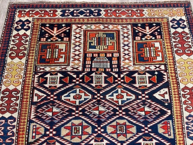 Antique Shirvan Prayer Rug-4884 - 4