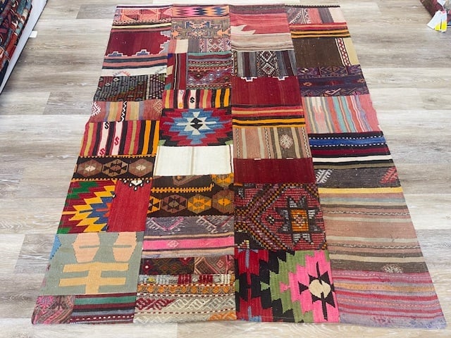 Antique Turkish Patch Rug Kilim-4512 (1 of 4)