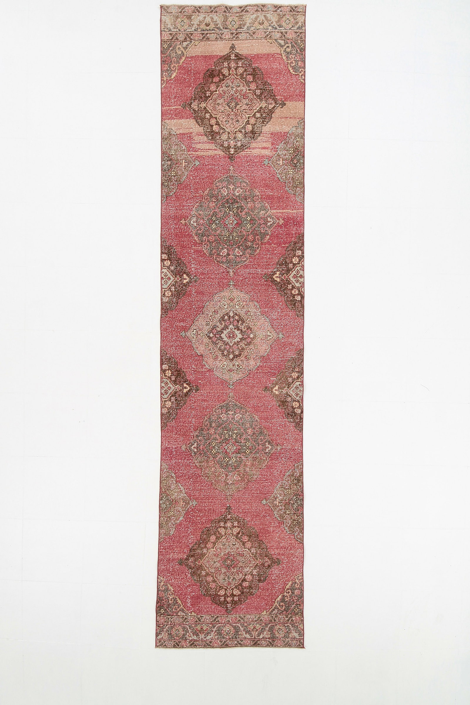 2'11'' x 13'1'' Turkish Vintage Runner Rug - 5296 (1 of 20)