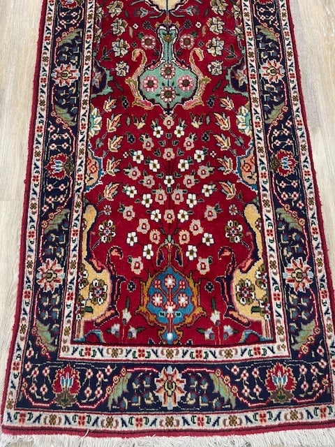 Vintage Persian Long Tabriz Runner-5273 - 2