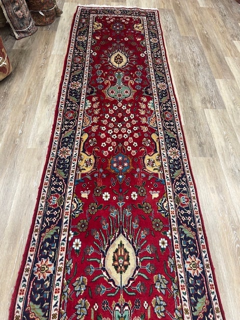 Vintage Persian Long Tabriz Runner-5273 - 5