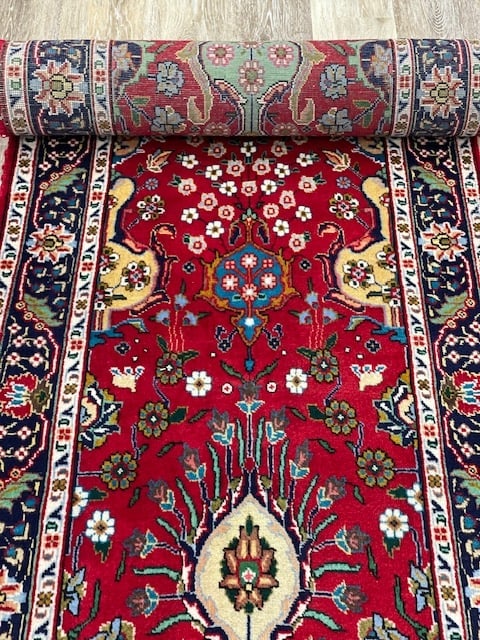 Vintage Persian Long Tabriz Runner-5273 - 6
