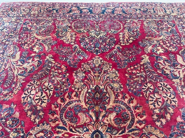 Antique Persian Sarouk Rug-4114 - 6