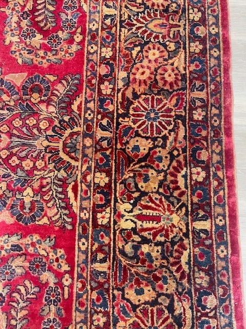 Antique Persian Sarouk Rug-4114 - 7