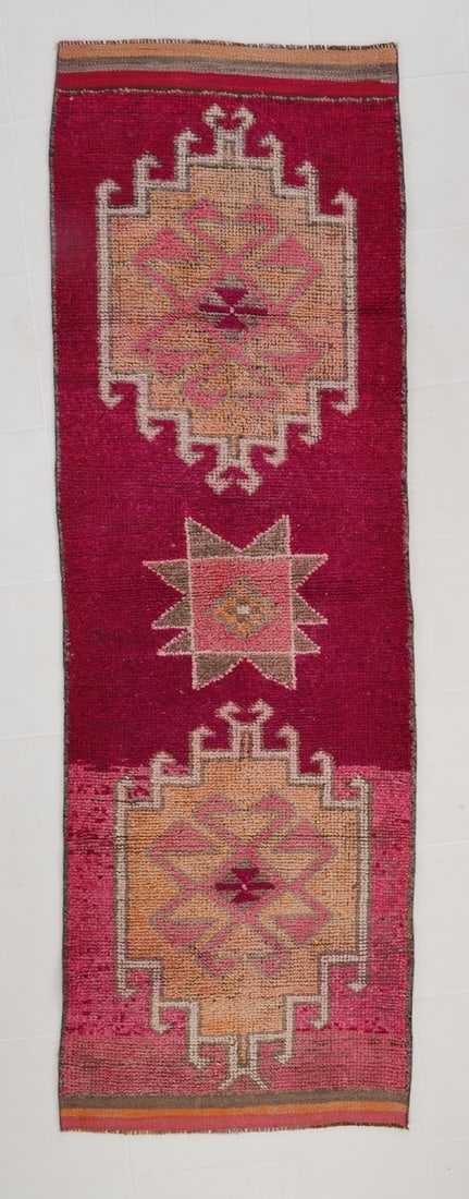 3'0'' x 9'6'' Vintage Wool Runner Rug - 18186 (1 of 20)