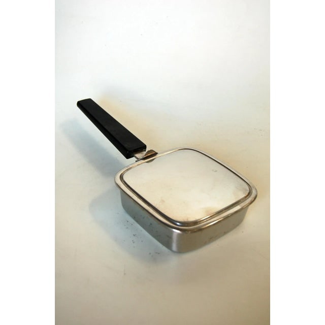 Stainless Steel Crumb Catcher Ashtray Butler Bakelite Handle Made in Sweden - 2