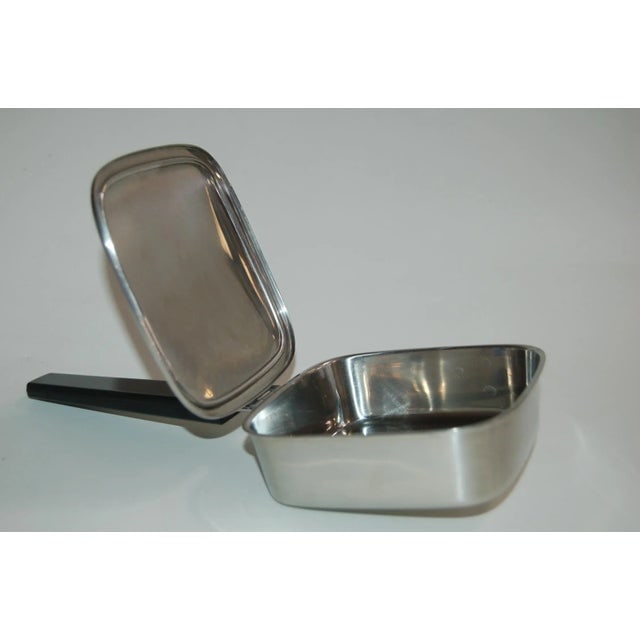 Stainless Steel Crumb Catcher Ashtray Butler Bakelite Handle Made in Sweden - 3