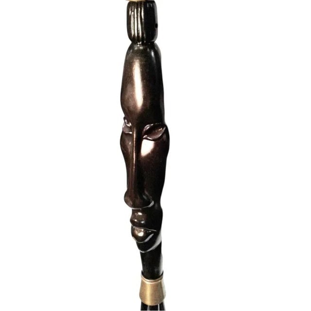 Mid-Century Frederic Weinberg Floor Lamp Mask Man Ray Tiki - 3