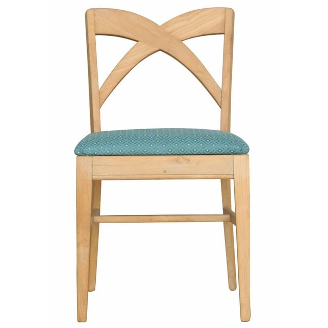 1950s Mid-Century Blond Birch Dining Chair Attributed toPaul Frankl for Brown Saltman, Set of 10 - 3