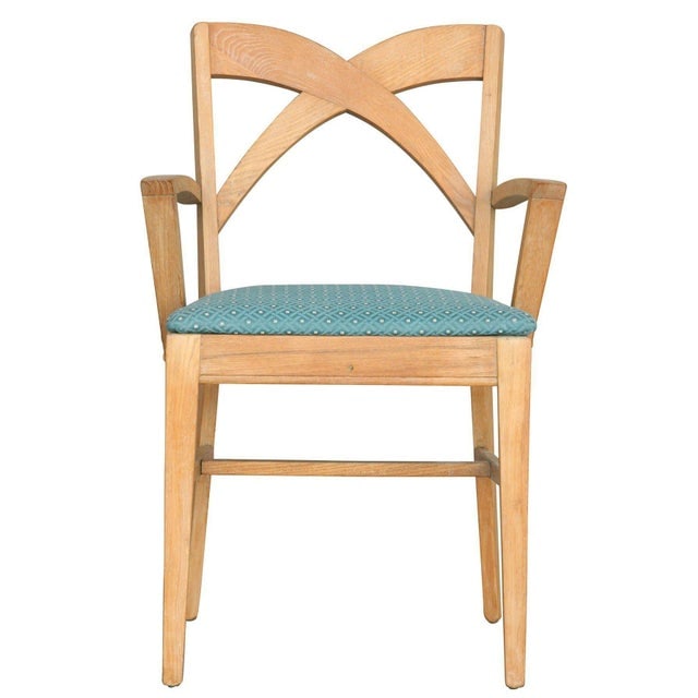 1950s Mid-Century Blond Birch Dining Chair Attributed toPaul Frankl for Brown Saltman, Set of 10 - 6