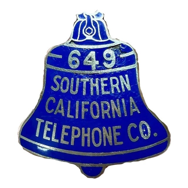 Vintage Southern California Telephone Company Badge (1 of 6)