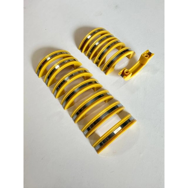 Yellow Phonic Resin Drawer/Door Pull With Aluminum Accent, Set of 23 - 2