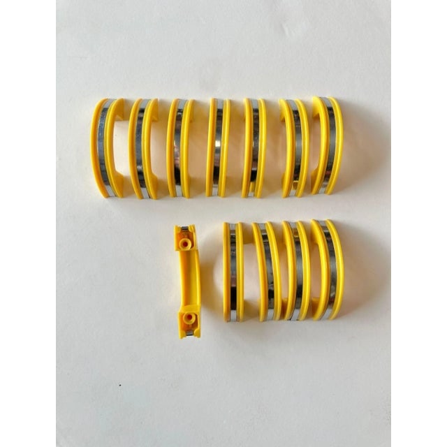 Yellow Phonic Resin Drawer/Door Pull With Aluminum Accent, Set of 23 - 4