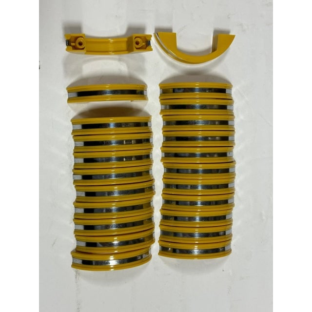 Yellow Phonic Resin Drawer/Door Pull With Aluminum Accent, Set of 23 - 7