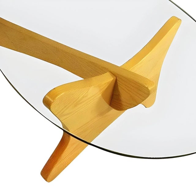 1950s Mid-Century Noguchi Style Biomorphic "Airplane" Coffee Table - 3